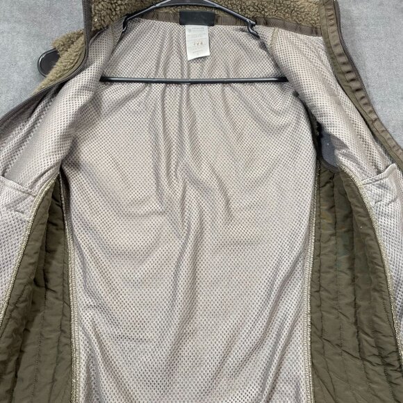 Patagonia Synchilla Womens Full Zip Fleece Vest Olive Green Logo Size Small - Picture 4 of 13